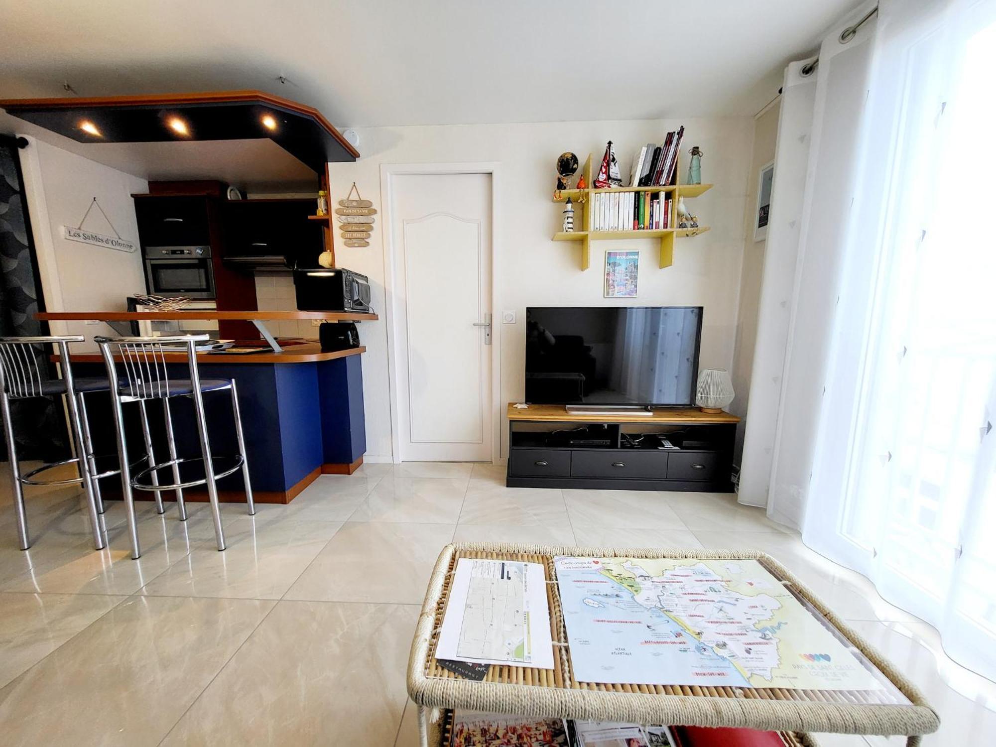 Appartement Moderne Au Centre-Ville, 150M Plage, Wifi, Confort Ideal Pour Familles - Fr-1-92-876 Les Sables-dʼOlonne Eksteriør billede